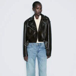 Zara Black Leather Jacket